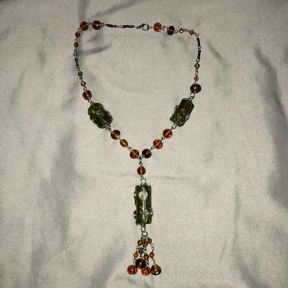 Beaded Tassel Necklace
